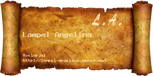 Lampel Angelina névjegykártya